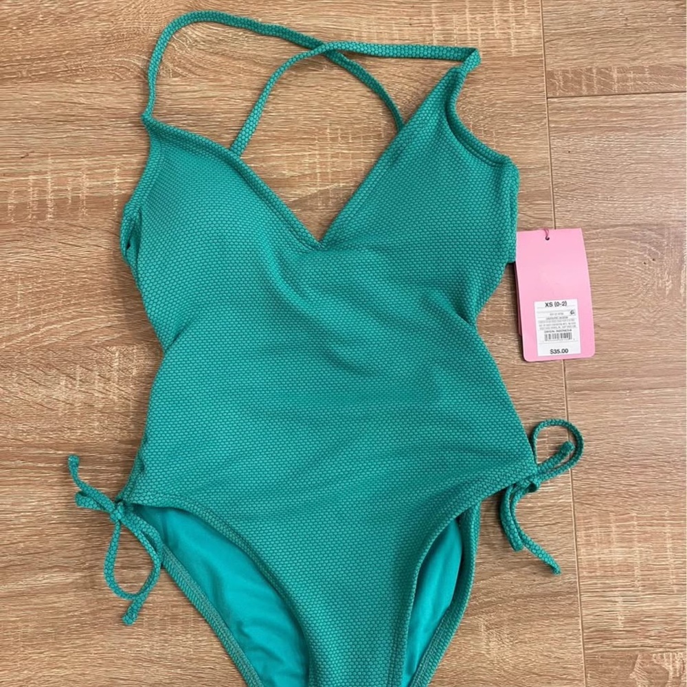 Stoney Clover Lane Teal One Piece Swimsuit